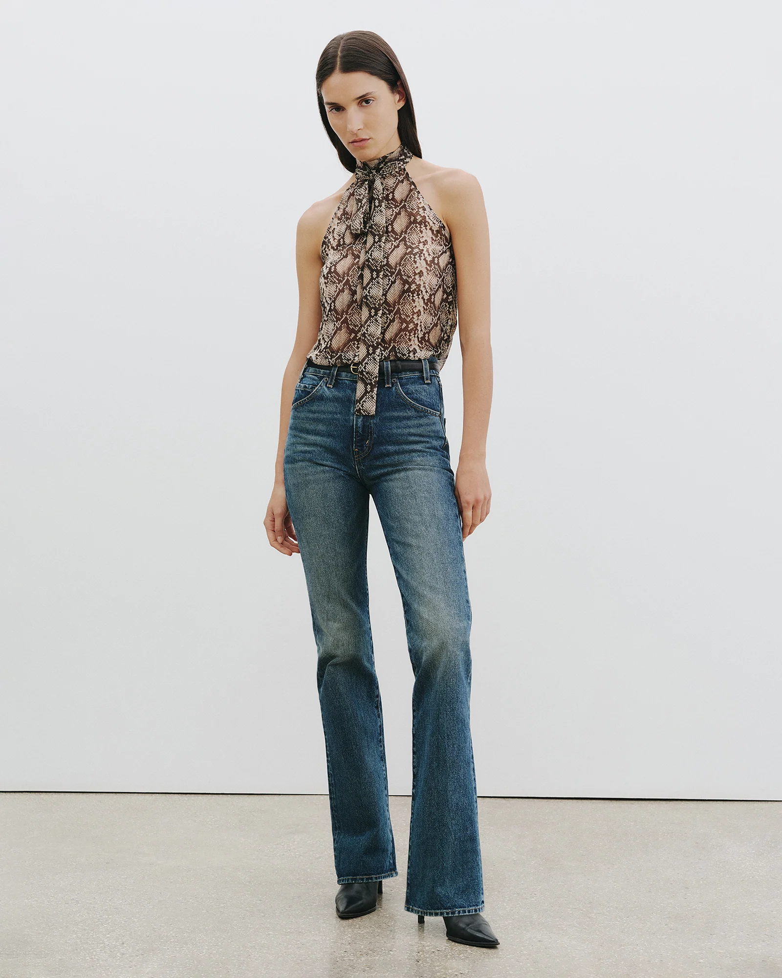 ALLA SILK HALTERNECK TOP - Image 5