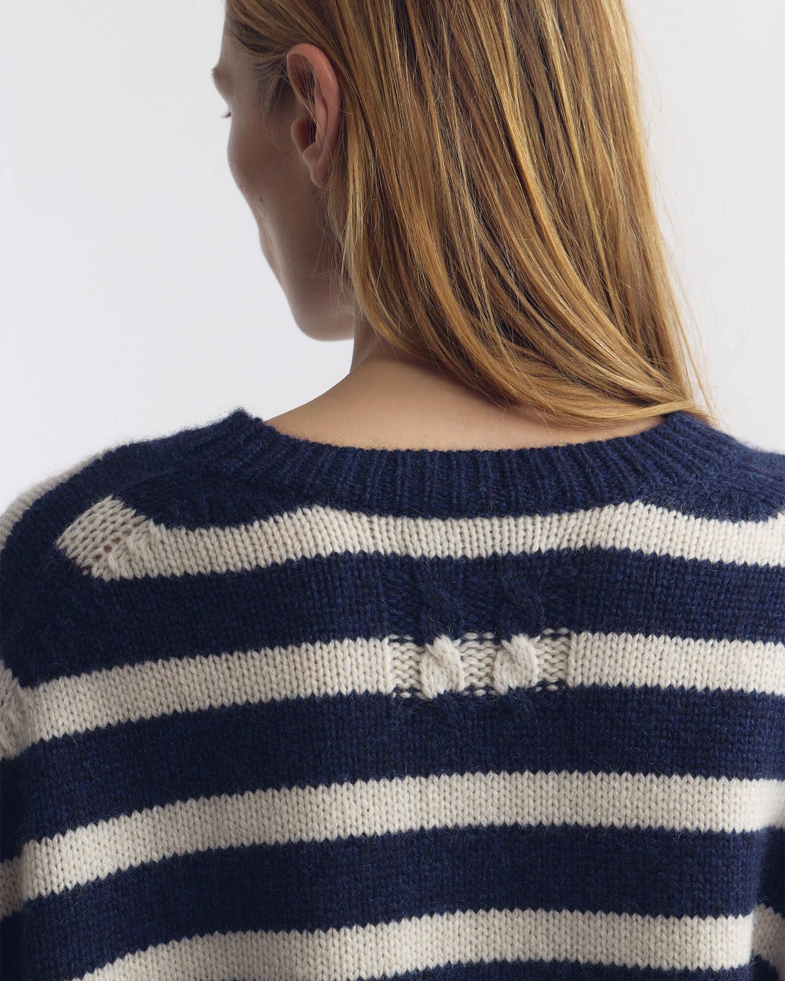 ANISA STRIPE CASHMERE SWEATER - Image 4