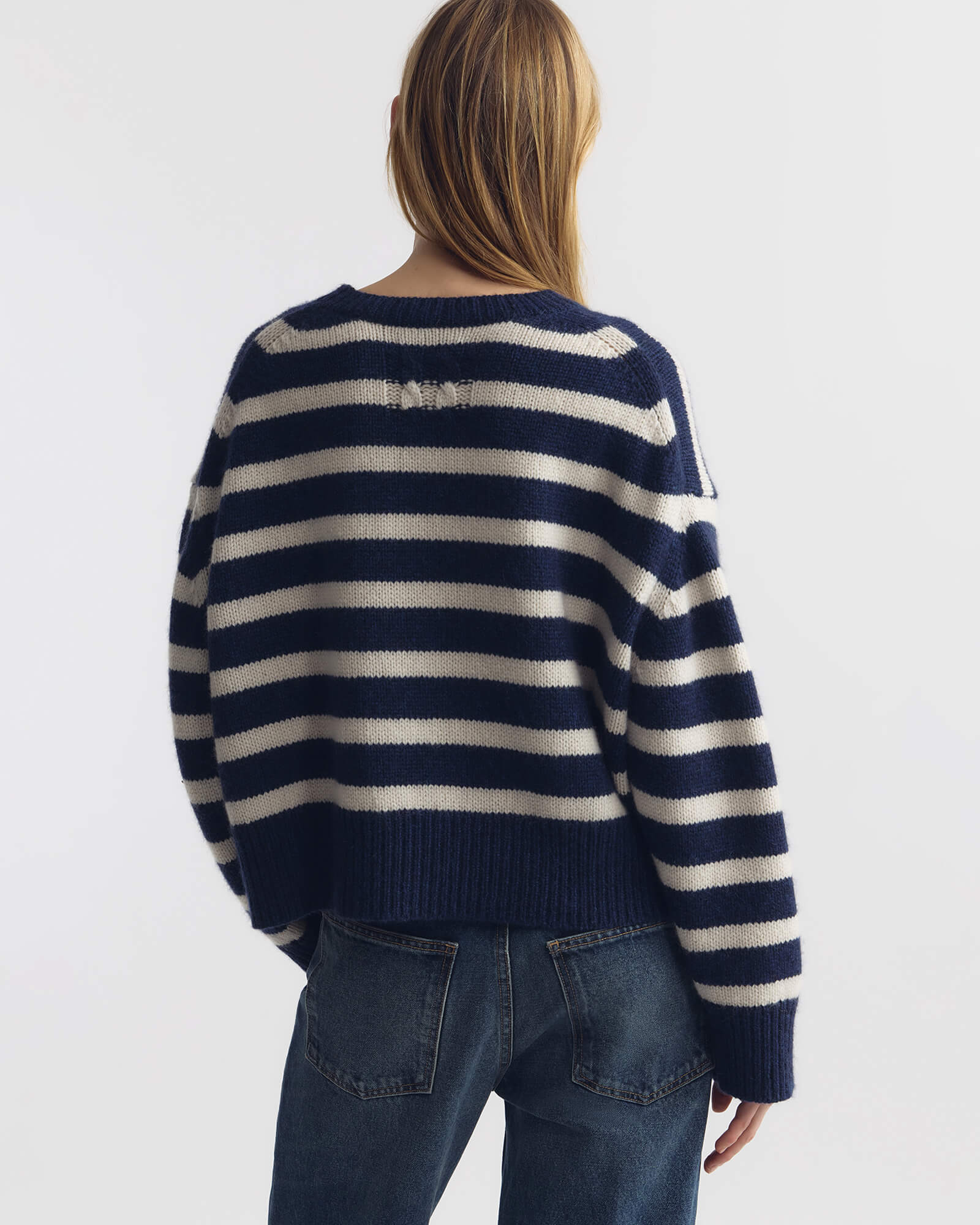 ANISA STRIPE CASHMERE SWEATER - Image 5