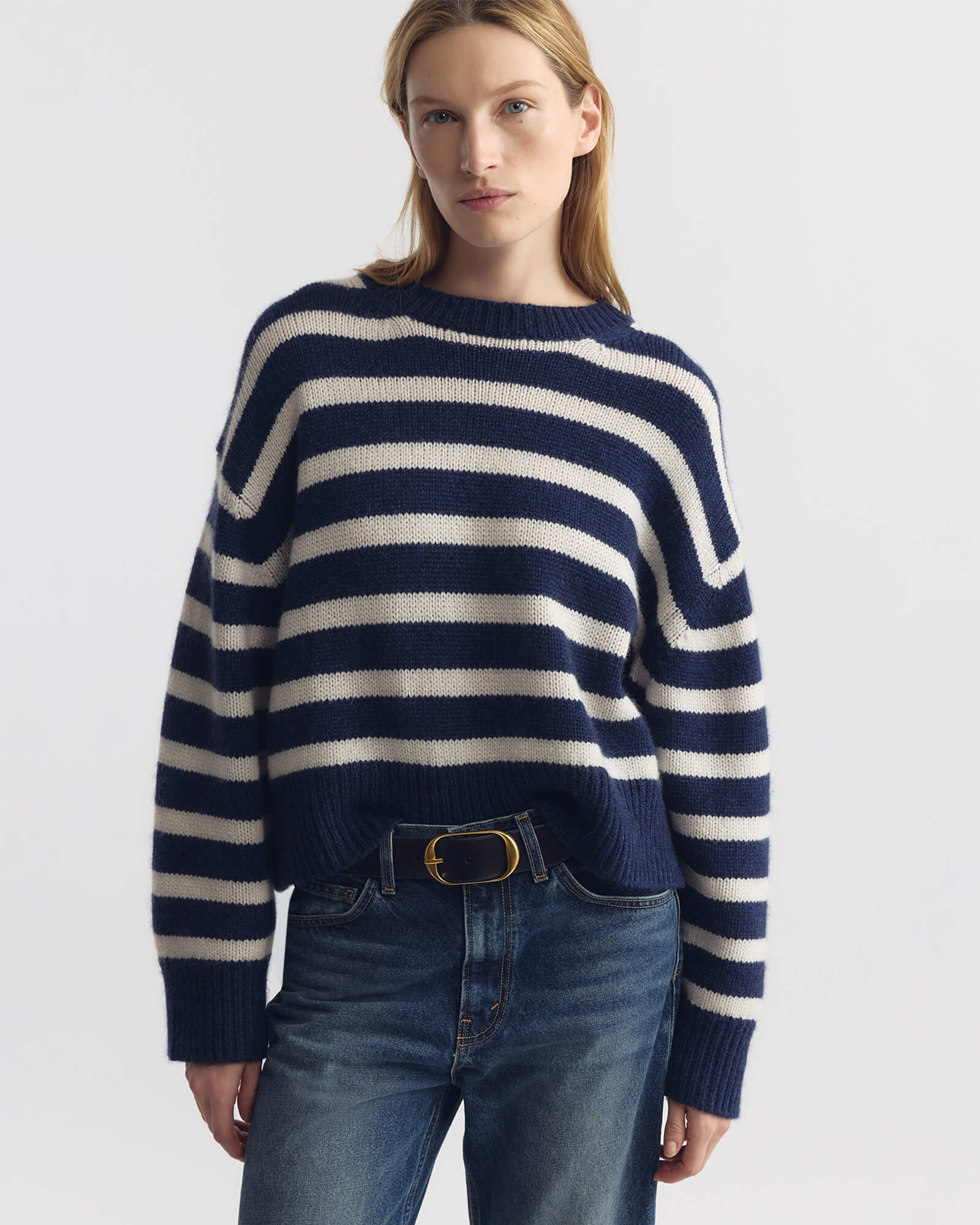 ANISA STRIPE CASHMERE SWEATER - Image 6