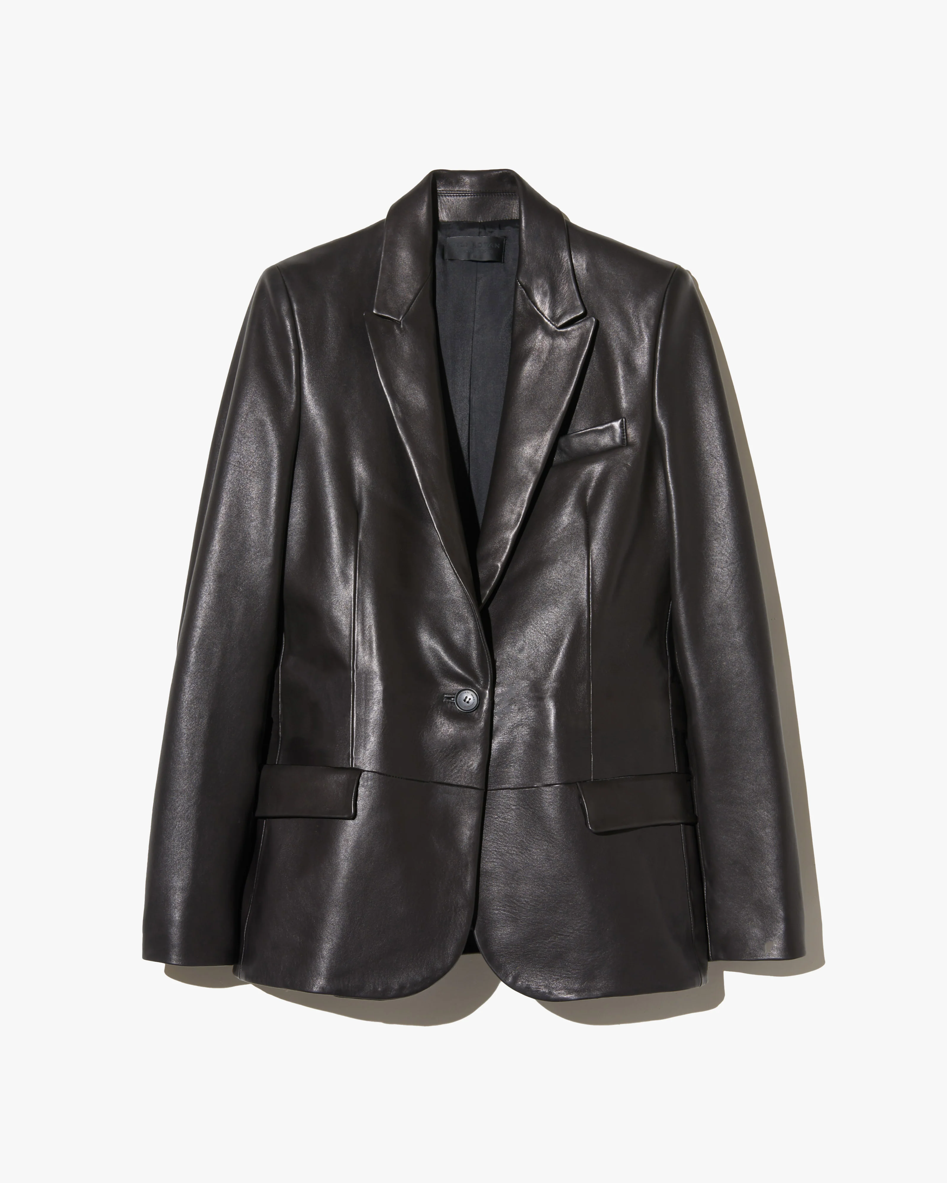 BELMONDE LEATHER TAILORED JACKET