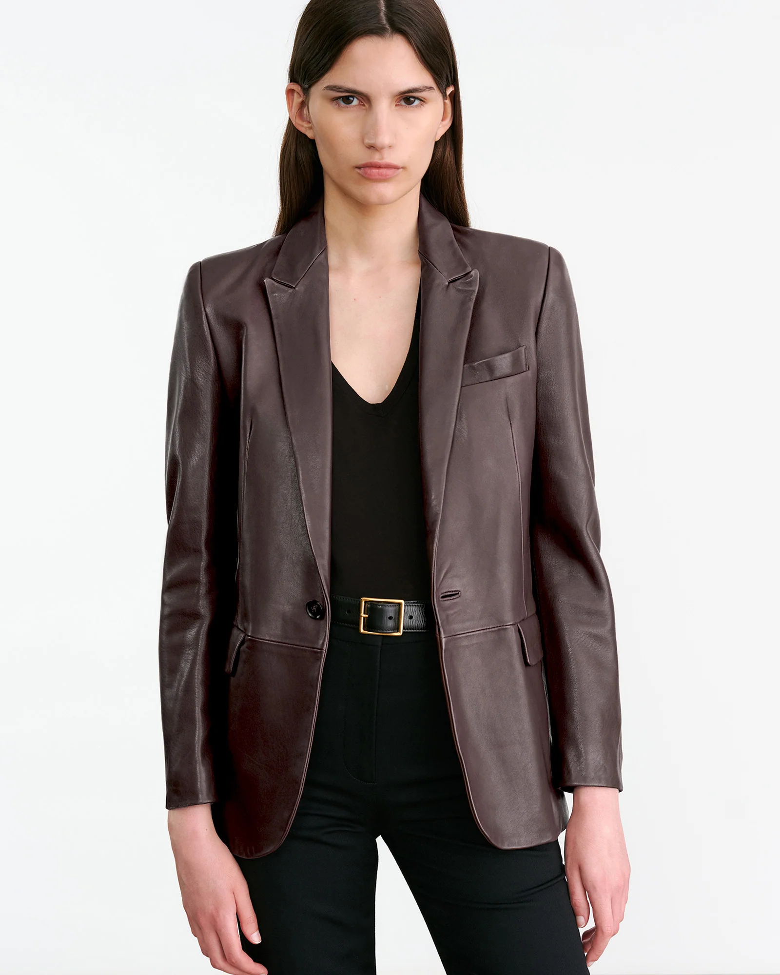 BELMONDE LEATHER TAILORED JACKET - Image 10