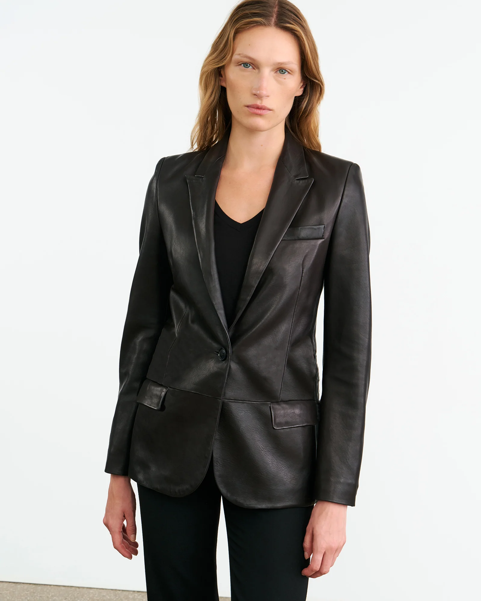 BELMONDE LEATHER TAILORED JACKET - Image 2