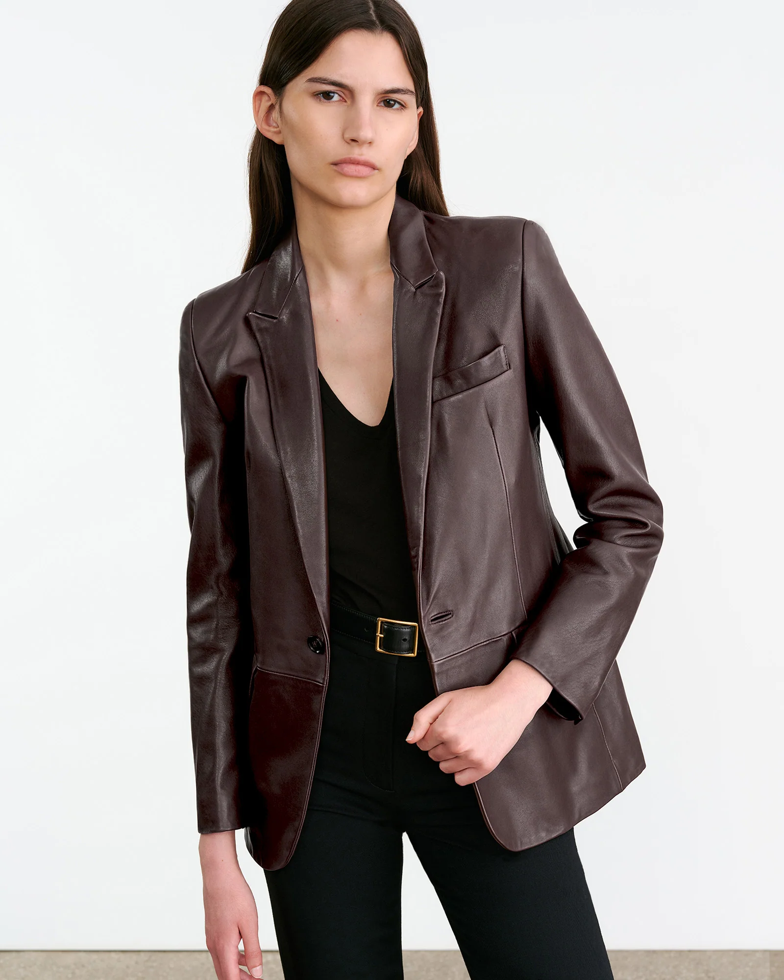 BELMONDE LEATHER TAILORED JACKET - Image 8