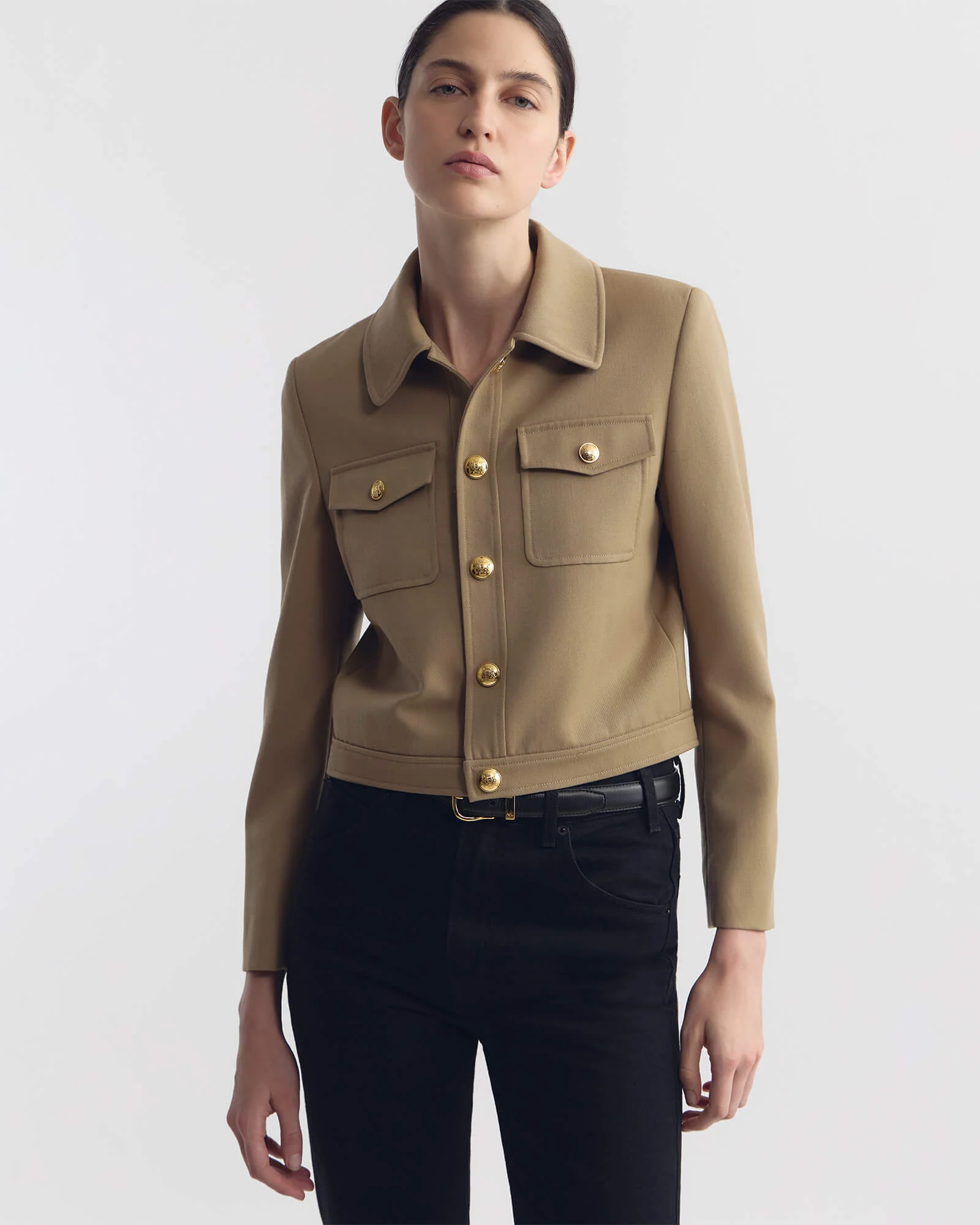 EDNA CROPPED WOOL JACKET - Image 4