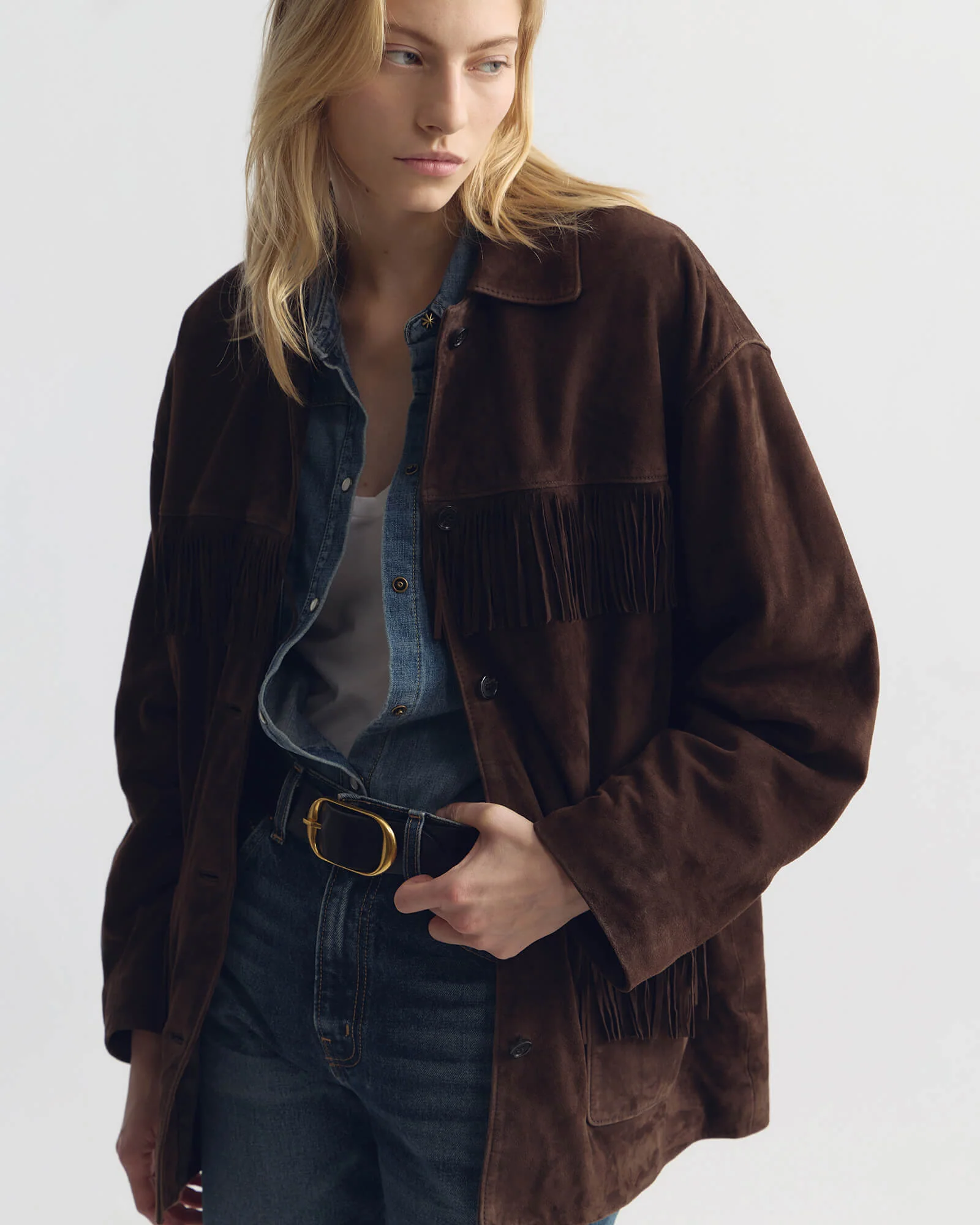 FOUDRE FRINGE SUEDE JACKET - Image 3