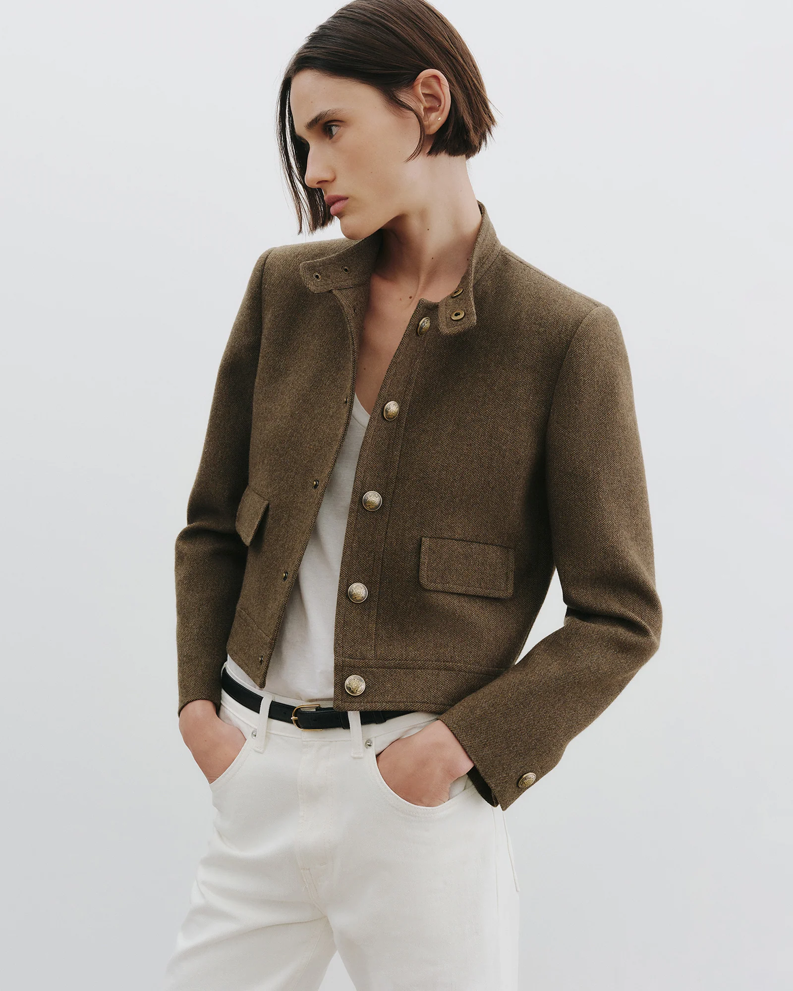 HADLEY CROPPED WOOL JACKET - Image 4