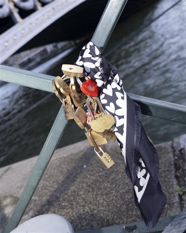 HEART SILK TWILL SCARF - Image 4