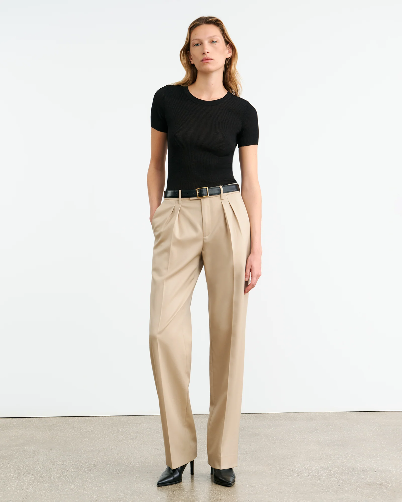 HETTIE SILK KNIT TEE - Image 4