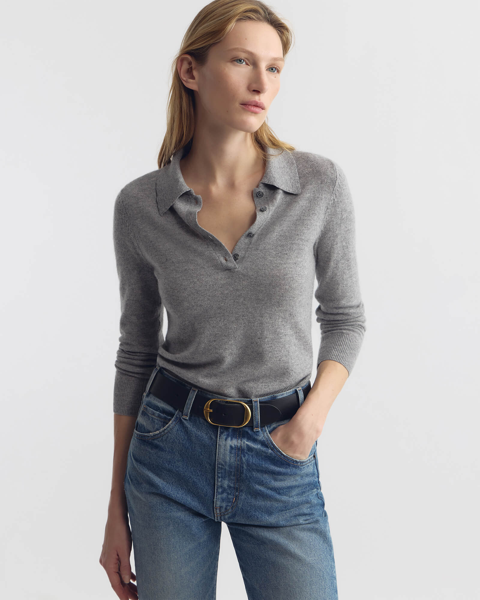 PRESCOTT SWEATER CASHMERE POLO - Image 4