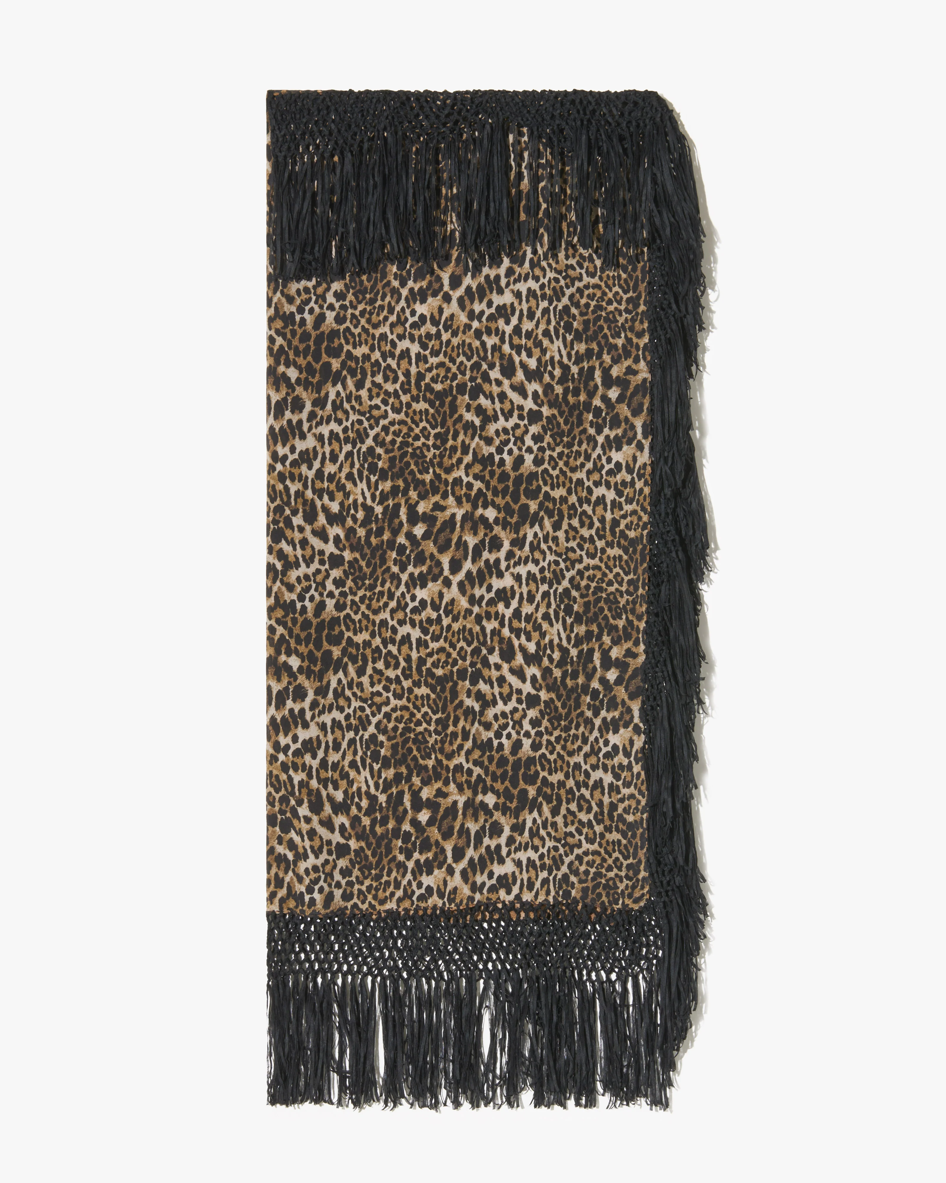 SHAWL SILK FRINGED SCARF
