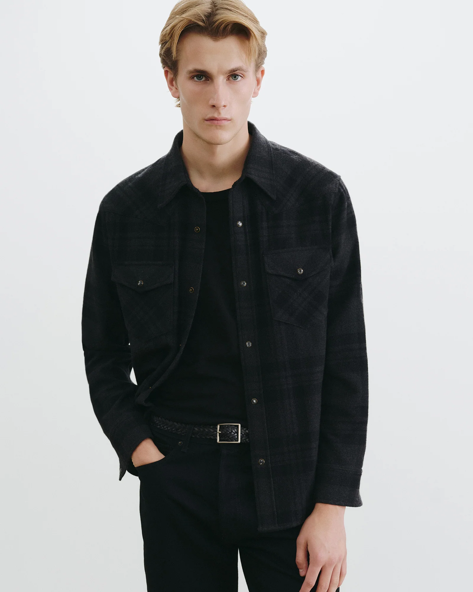 TRAVIS CASHMERE BUTTON UP - Image 4