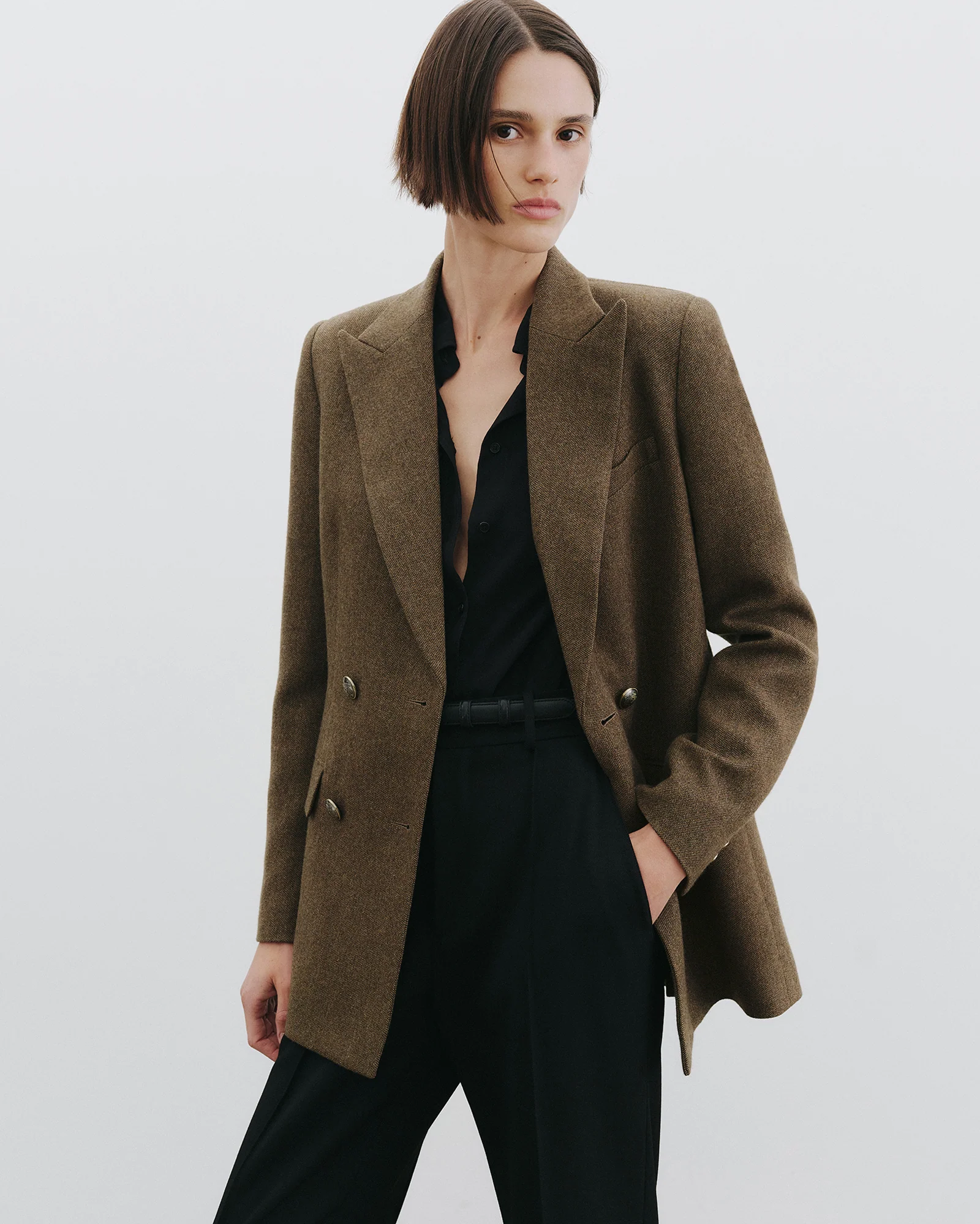 WESTON DOUBLE BREASTED WOOL BLAZER - Image 2