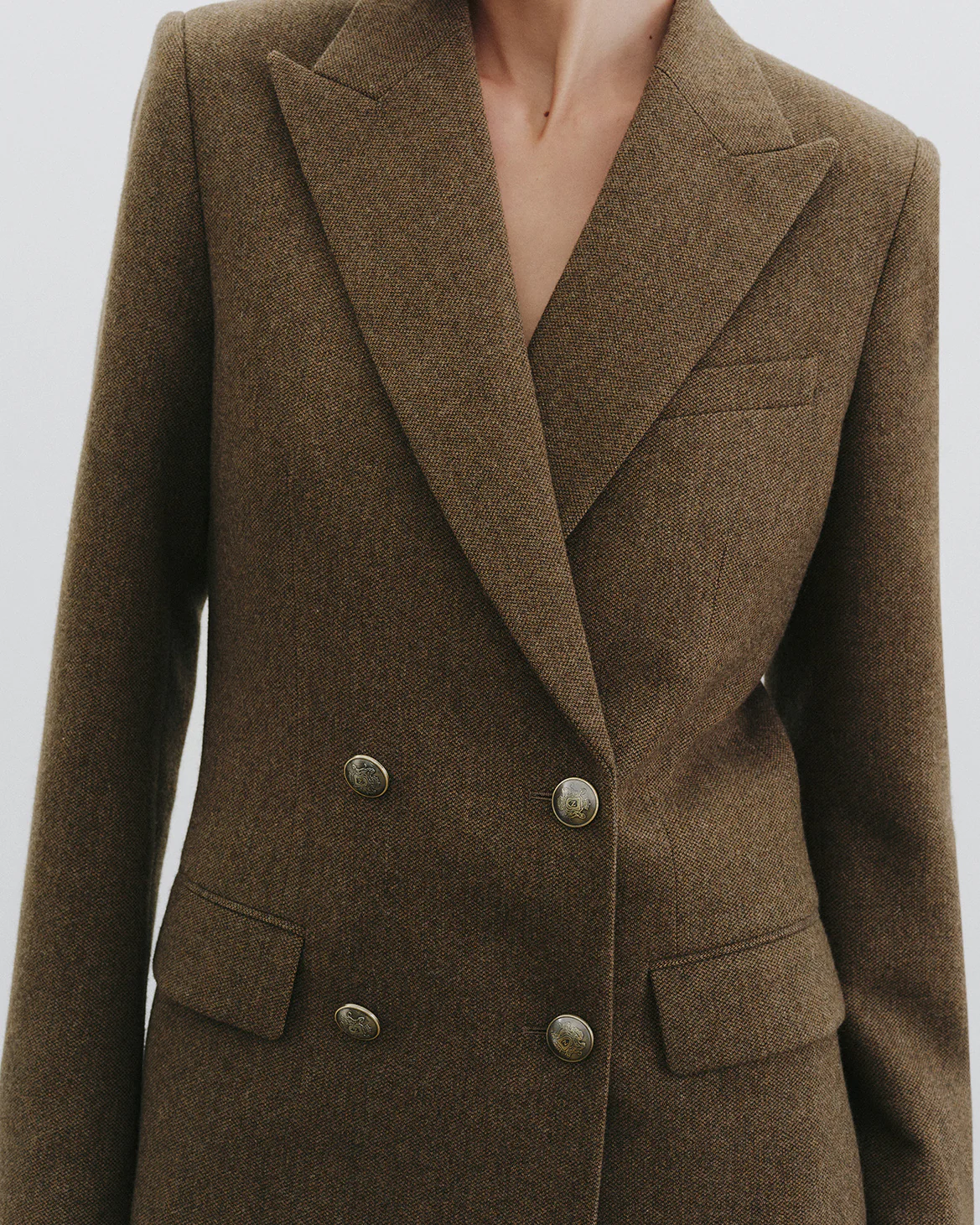 WESTON DOUBLE BREASTED WOOL BLAZER - Image 3