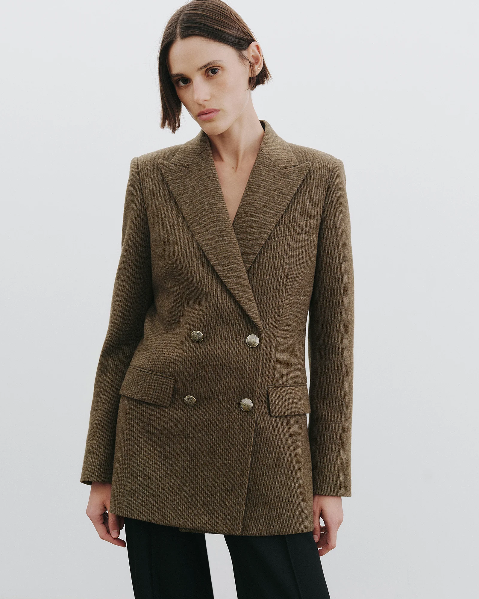 WESTON DOUBLE BREASTED WOOL BLAZER - Image 5