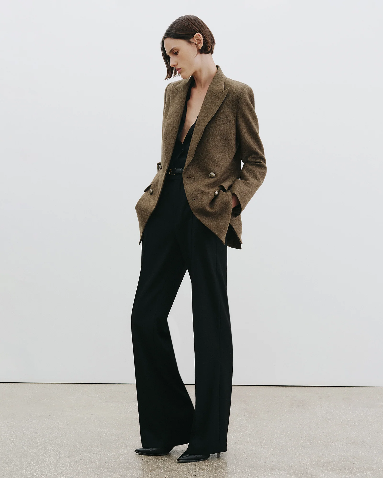 WESTON DOUBLE BREASTED WOOL BLAZER - Image 7